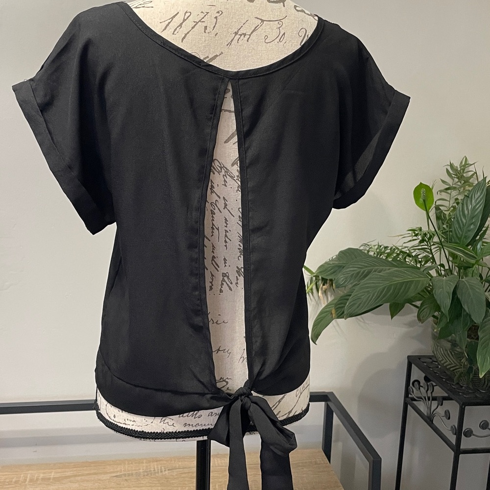 Black dress top